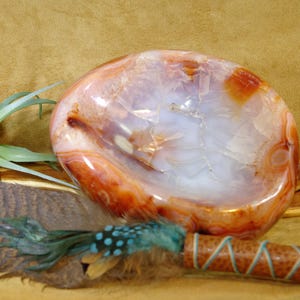 Carnelian Bowl/ Carnelian Stone / Polished Stone Bowl