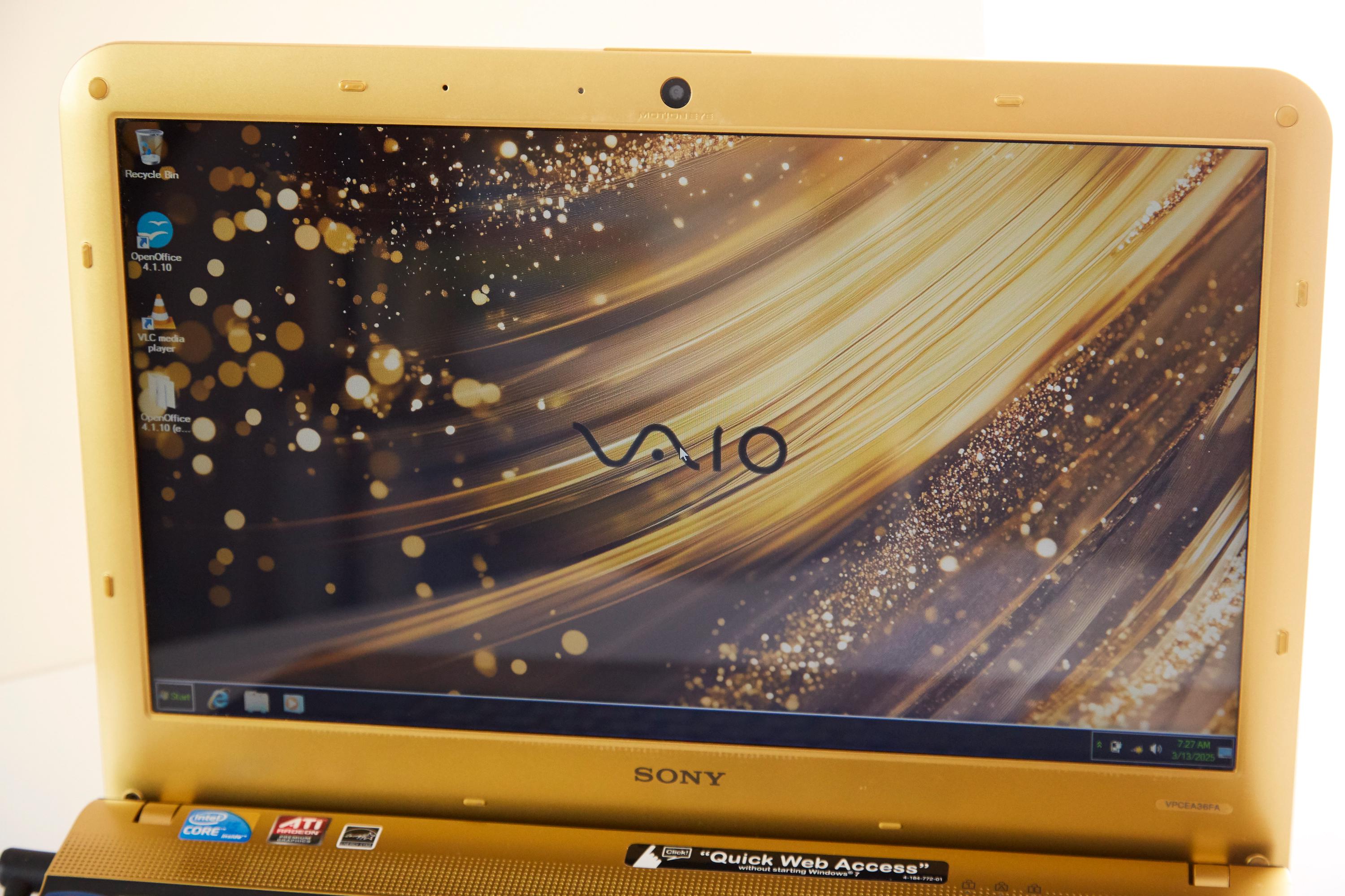 Sony VAIO Gold Edition Laptop: 14
