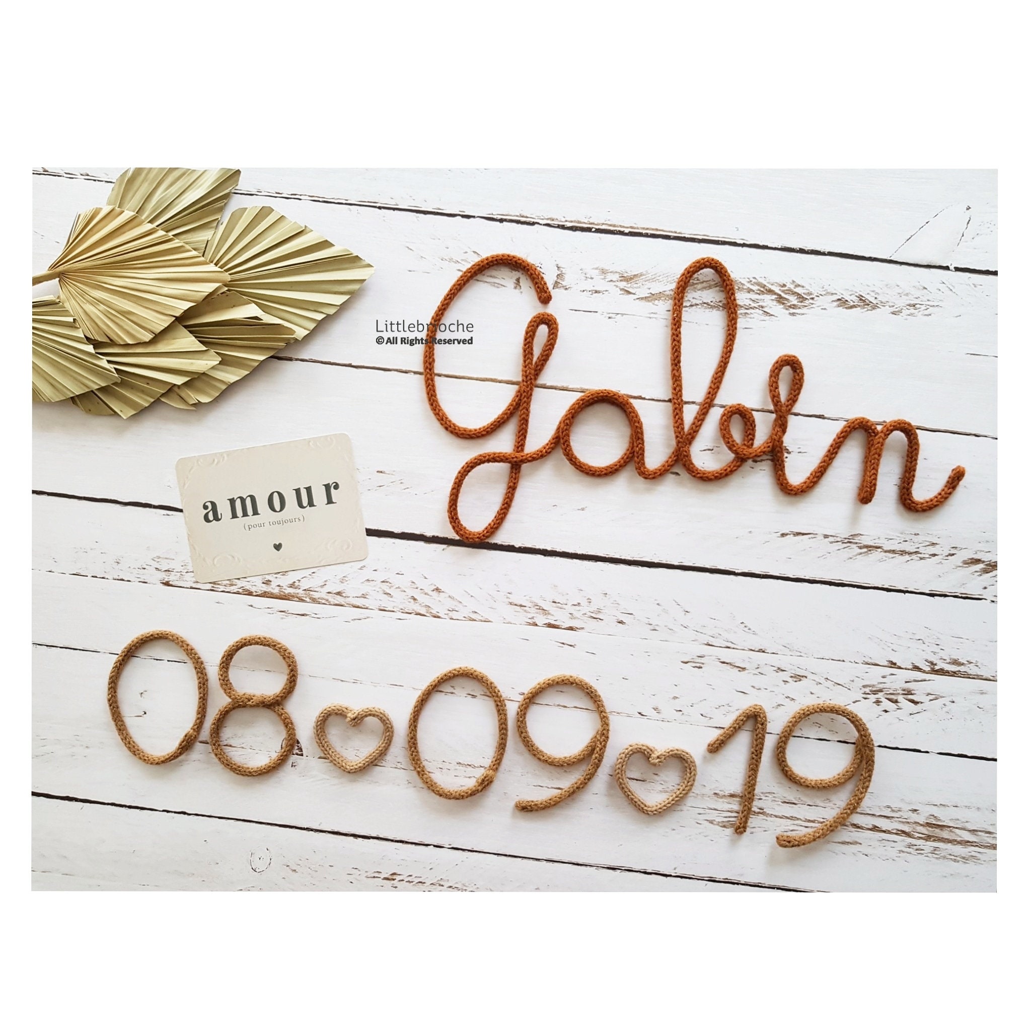 Date + Petits Coeurs en Tricotin