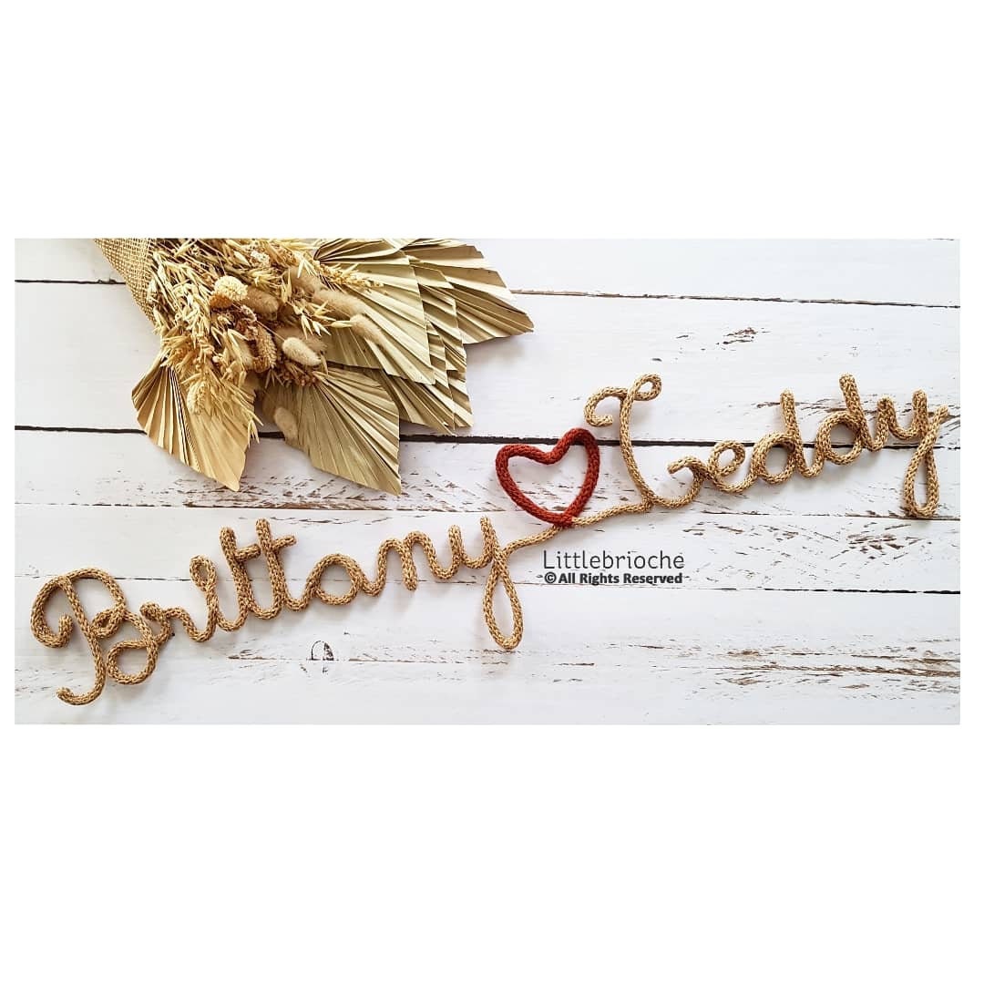 Duo de Prénoms en Tricotin