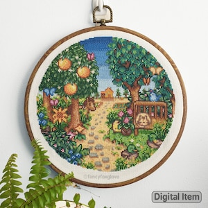 Cross Stitch Pattern - Summer in the Valley - Instant Digital PDF Download