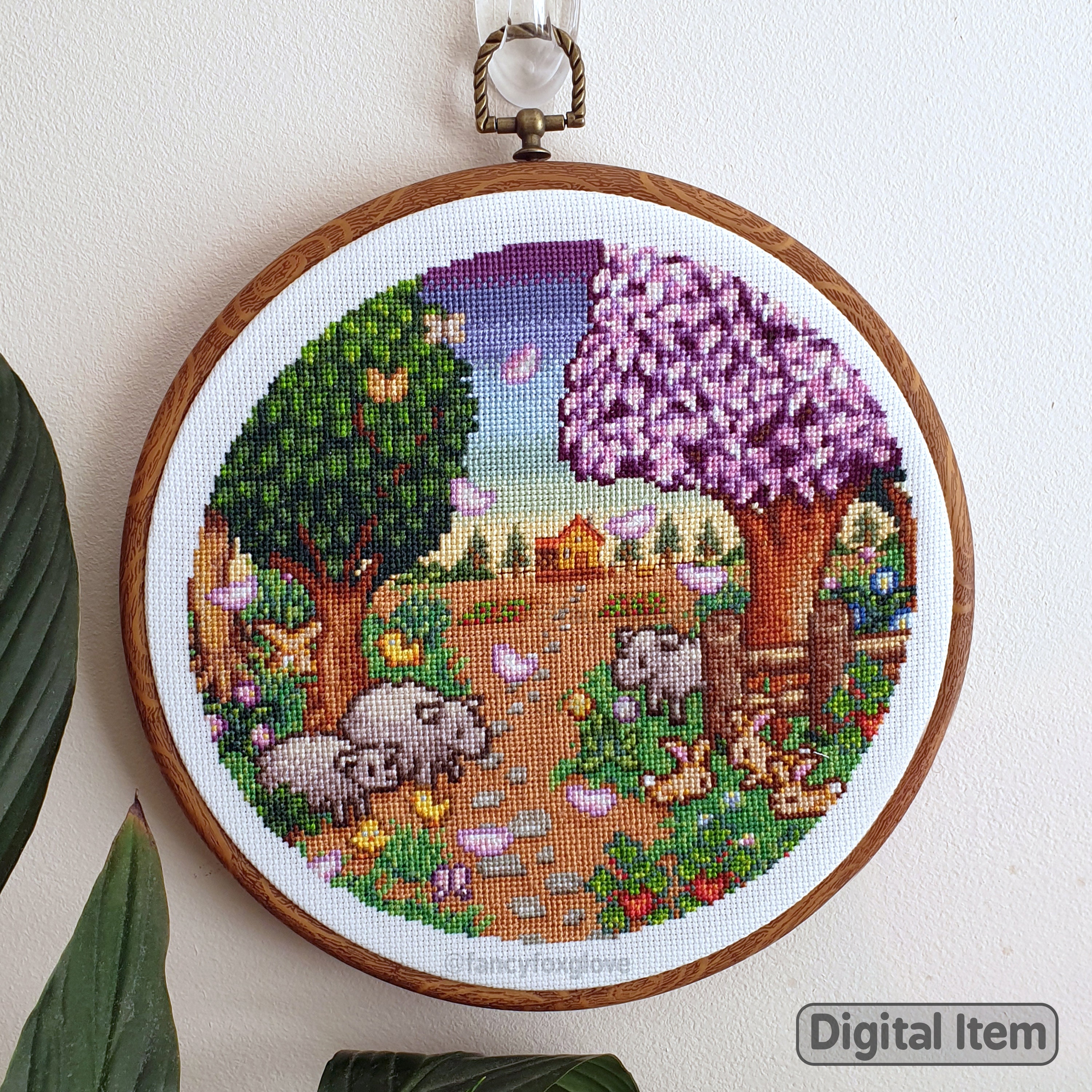 Cross Stitch Pattern - Spring in the Valley - Instant Digital