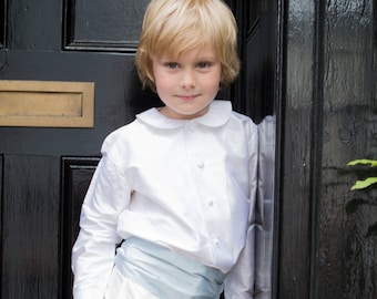 Boys Traditional Peter Pan Collar Silk Page Boy Shirt
