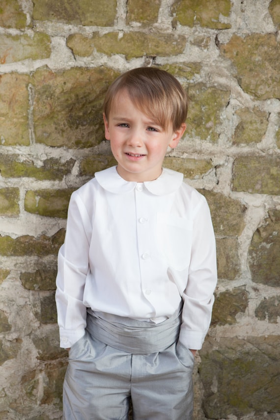 boys peter pan collar shirt