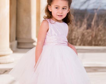 Lily Tutu Flower Girl Dress Silk/Tulle