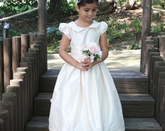 Alice Flower Girl Dress Communion Dress100% Silk