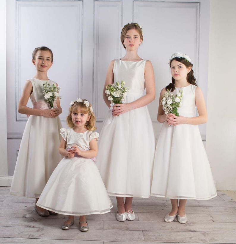 Matilda Silk Organza Flower Girl Dress image 3