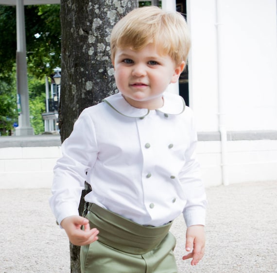 Henry Page Boy Ring Bearer Knickerbockers Shirt Cummerbund Set 100 Cotton Traditional English Style Boys Wedding Outfit Made in England Etsy UK