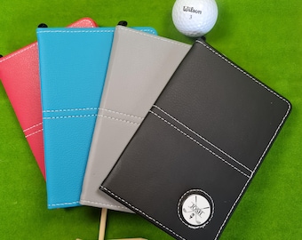 Personalised Golf Scorecard Holder Wallet With Personalised Marker and Pencil Father's Day - Birthday Gift