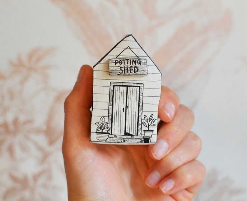 Petite handpainted house by Maisie Parkes Design on Etsy. Come discover Handmade Decor & One of a Kind Finds from Etsy Award Finalists: Hello, Lovely Makers!