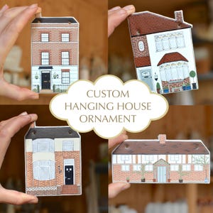 Custom Hanging House Ornament | Personalised Clay Home Decoration