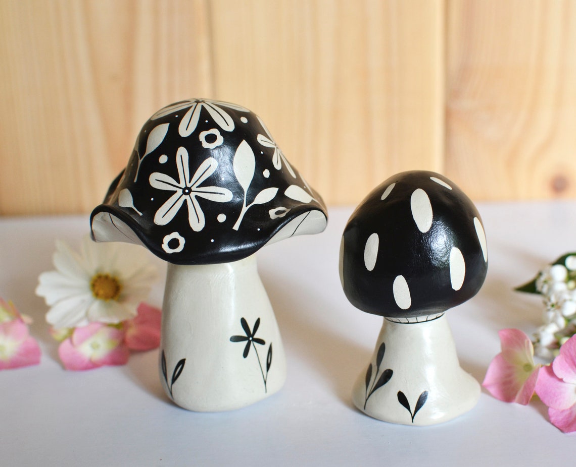 Air Dry Clay Mushroom Etsy