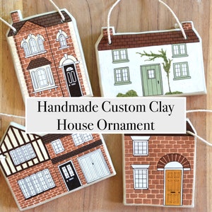 Handmade Custom House Clay Ornament | Personalised House Decoration 2024