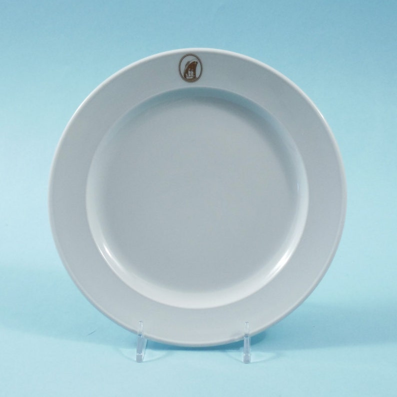 Set of 3 Vintage White Hotel China Salad Plates by Rosenthal for Holland-America