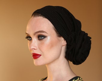 Turban instantané pré-noué - Coiffure facile et élégante pour femme - Parfait pour la perte de cheveux, la chimio ou la mode