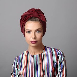 Hoofddoek voor vrouw, tulband hijab, tulband met hoge knoop, instant hijab, tulbandhoed, tulband, modetulband, modehoofddoek, tulband vrouw