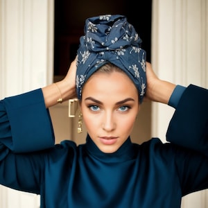 Hoofddoek voor vrouw, tulband hijab, tulband met hoge knoop, instant hijab, tulbandhoed, tulband, modetulband, modehoofddoek, tulband vrouw