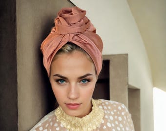 Stretchy Hamra Turban: Easy On, Full Hair Coverage