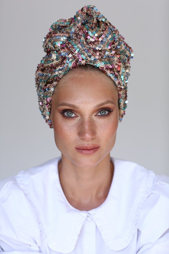 Sequin Knot Turban Turban Hat Chemo Hat 