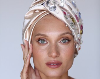 Womens Dash Towel Cap Vintage Turban Cap Suitable for Any Occasion Color : Black Womens Dash Towel Cap Vintage Turban Cap Suitable for Any Occasion Color : Black
