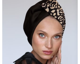 Twist turban, headwrap woman, boho turban, woman head covering, chemo head scarf, cancer hat woman, head wrap scarf, ready to wear turban