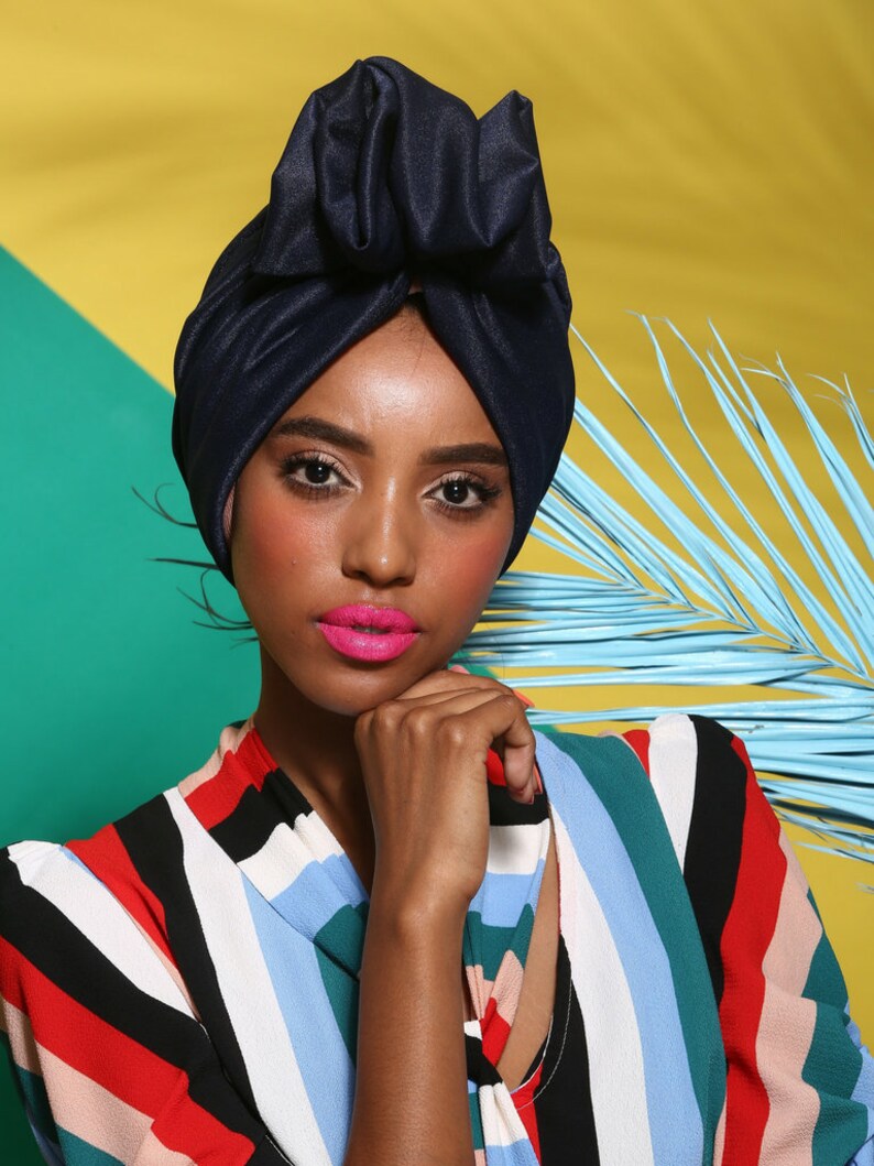 Wraps Styles 100% Cotton Pre-tied Instant Turban Head Wrap For