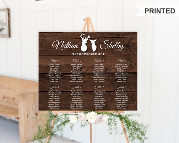 Wedding Seating Chart Foam Board