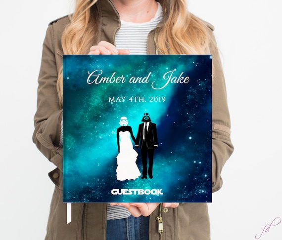 Star Wars Wedding Guest Book Geek Wedding Guest Book Star Etsy