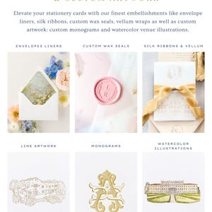 a website design for a wedding stationery company