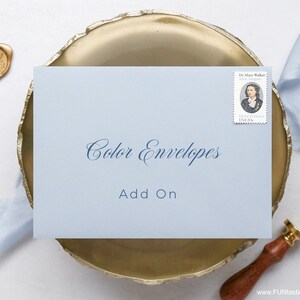 ADD ON - Color Envelopes for Existing Stationery Order