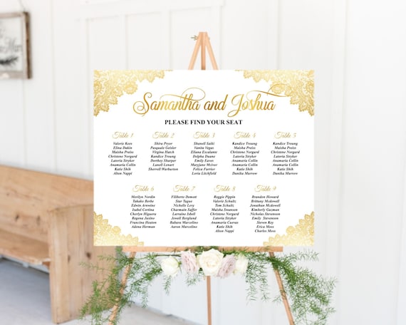 Etsy Seating Chart Board