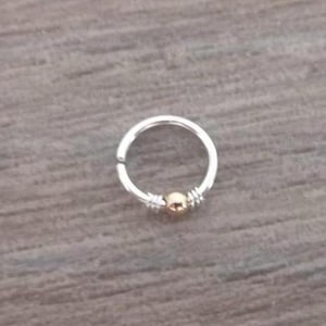 Small silver cartilage hoop - Sterling silver cartilage hoop - Tiny silver cartilage hoop - Minimal silver cartilage hoop