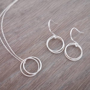 Sterling silver necklace and earring set * Silver jewellery set * Christmas gift for * Gift for her * Jewellery set * Jewellery set UK