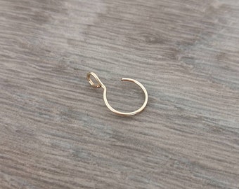 FAKE NOSE RING - Gold filled fake nose ring - Gold filled fake nose ring - Minimal fake nose ring - nose ring fake - Nose ring