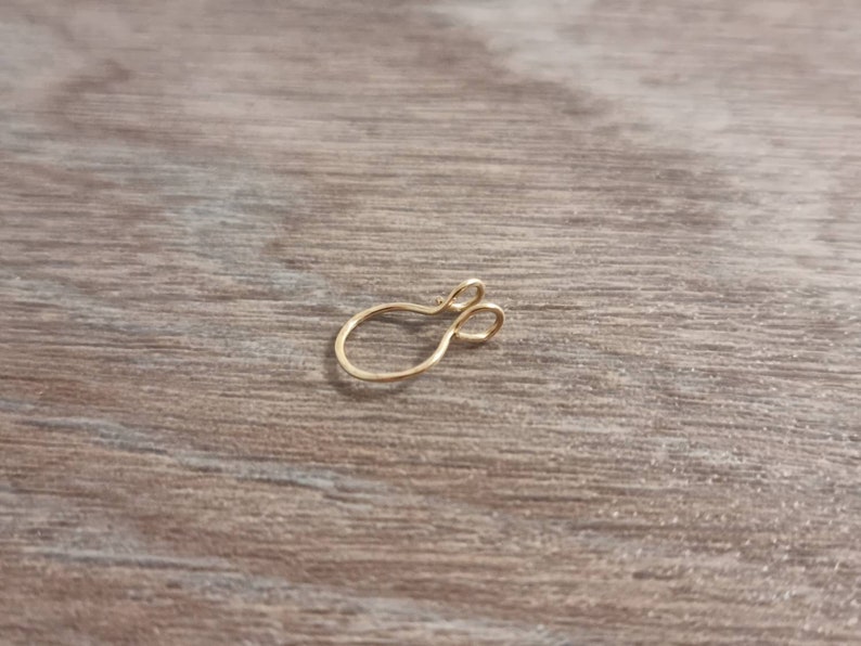 14K gold filled fake septum ring Fake septum ring UK image 5