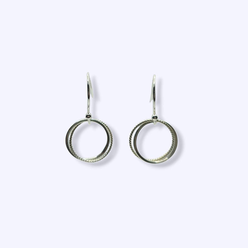 Sterling silver necklace and earrings set, gift for Birthday, Graduation or Anniversary image 4