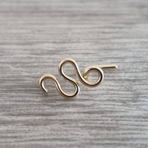 Squiggly Nose Ring Etsy UK