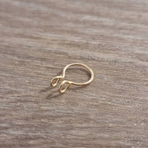 14K gold filled fake septum ring Fake septum ring UK image 6