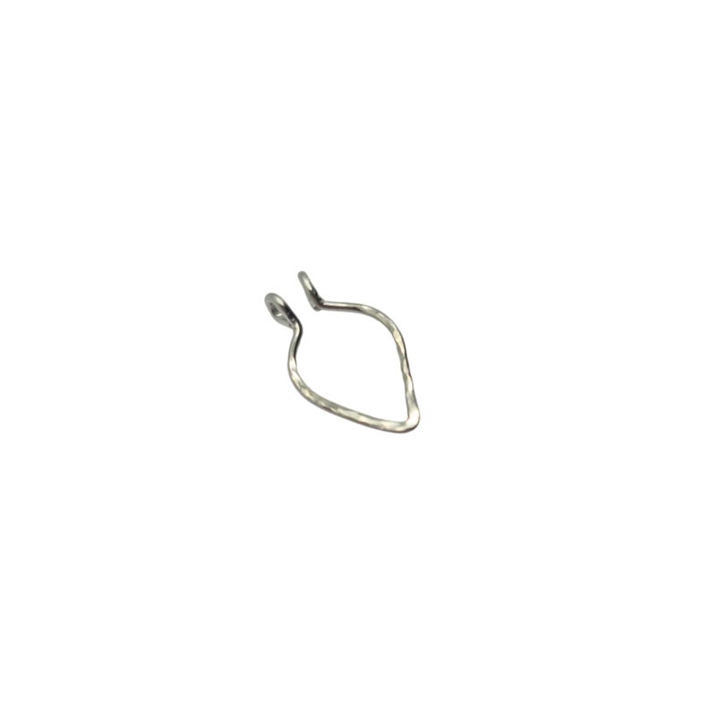 Fake Sterling Silver Septum Ring Fake Tribal Silver Septum Ring No