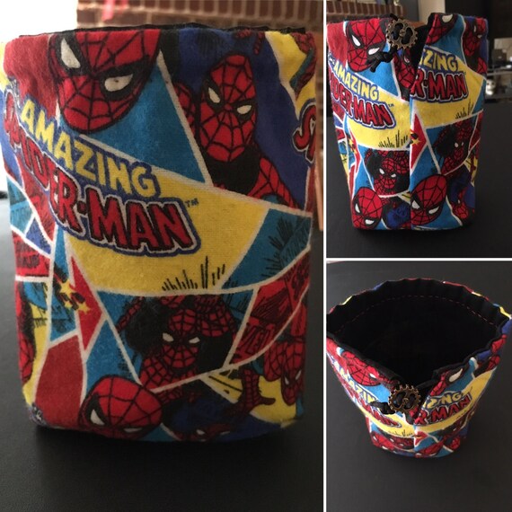 spiderman drawstring bag