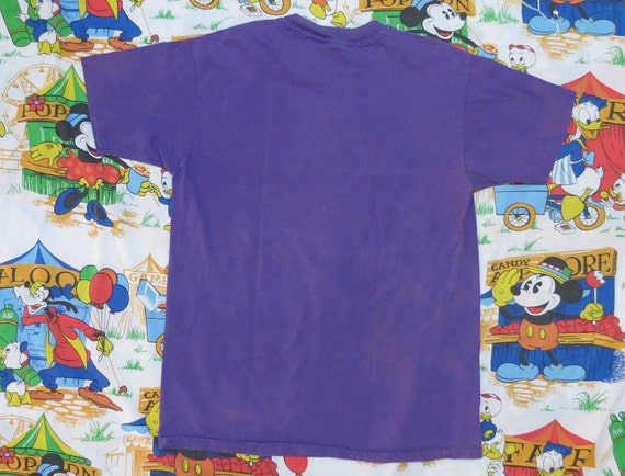 Duck North Carolina Neon Fish Purple T-Shirt 1990… - image 5