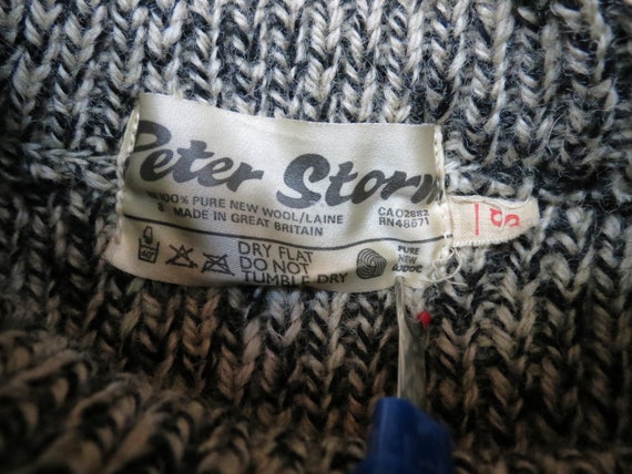 Peter Storm Pure New Wool Ragg Sweater 1980s Size… - image 2