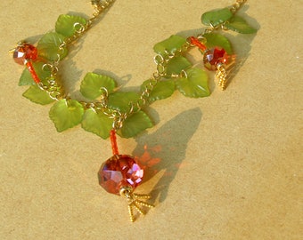 Chinese Lantern Necklace II