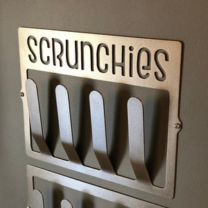 Metal Scrunchie Holder to Organize Scrunchie Collection. Wall Hanger to Optimize Desk Space. image 1