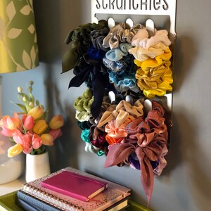 Metal Scrunchie Holder to Organize Scrunchie Collection. Wall Hanger to Optimize Desk Space. image 4