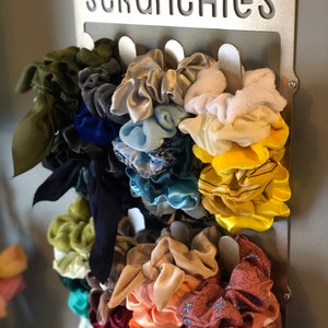 Metal Scrunchie Holder to Organize Scrunchie Collection. Wall Hanger to Optimize Desk Space. image 2