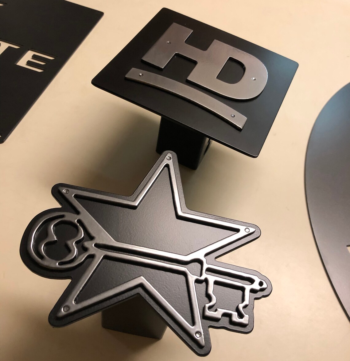 Custom Metal Trailer Hitch Cover Etsy