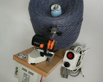 electric wool winder "W_Pro"_1MZRK with barrel length counter /RELE /button switch conen winder wool winder