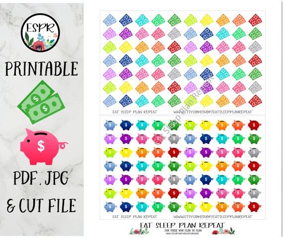 Printable Planner Stickers For Your Cricut From Etsy Hey