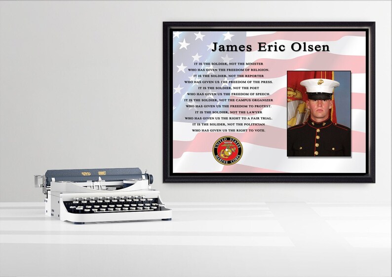 Military Appreciation Plaque Etsy